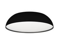 Eglo connect.z Lampe de plafond LED connectée Tollos-Z, plafonnier rond | contrôlable par application et commande vocale Alexa, blanc chaud - froid, RVB, dimmable, spot en métal noir, Ø 55 cm