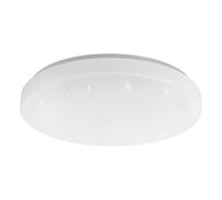 Plafonnier connecté TOTARI-Z IP44 LED 4X4,8W en acier blanc D380mm