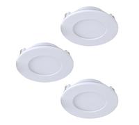 Eglo Spots LED encastrables Fueva-Z Lot 3 Ø85mm ZigBee extra-plat appli/voix blanc chaud-froid IP44