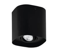Eglo connect.z Luminaire plafonnier LED connecté Caminales-Z, 1 spot, lampe de plafond intelligente ZigBee contrôlable par appli et commande vocale, blanc chaud - froid, RGB, dimmable, GU10