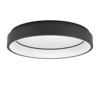 Eglo connect.z Luminaire plafonnier LED connecté Marghera-Z, lampe de plafond intelligente ZigBee contrôlable par appli et commande vocale, blanc chaud - froid, RGB, dimmable