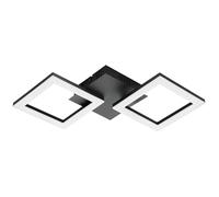 Plafonnier connecté PARANDAY-Z LED 15,5W en acier noir 470x225x60mm