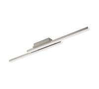 Eglo connect.z Panneau LED connecté Fraioli-Z, plafonnier ZigBee, lampe de plafond contrôlable par appli et commande vocale, blanc chaud - froid, RGB, dimmable, alu nickel-mat