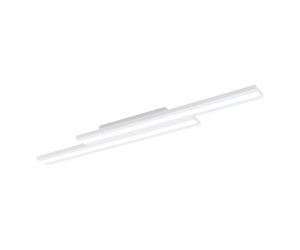Eglo connect.z Panneau LED connecté Saliteras-Z, plafonnier ZigBee, lampe | de plafond contrôlable par appli et commande vocale, blanc chaud - froid, RGB, dimmable, métal blanc