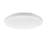 Eglo connect.z Plafonnier LED connecté Frania-Z, ZigBee, App et commande vocale Alexa, blanc chaud - froid, RGB, lampe de plafond à intensité variable, métal blanc et plastique, Ø 43 cm