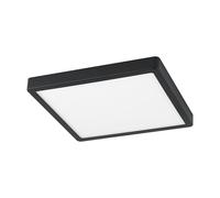 Luminaire en saillie connecté FUEVA-Z IP44 LED 19,5W en aluminium noir 285x285x28mm