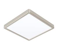 Luminaire en saillie connecté FUEVA-Z IP44 LED 19,5W en aluminium nickel mat 285x285x28mm