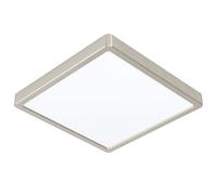 Eglo connect.z Plafonnier LED connecté pour salle de bains Fueva 6-Z, 39 x | 39 cm, ZigBee, App et commande vocale Alexa, blanc chaud-blanc froid, intensité lumineuse variable, aspect argenté, IP44