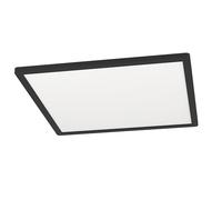 Eglo connect.z Plafonnier LED connecté Rovito-Z, lampe de plafond | contrôlable par appli et commande vocale Alexa, blanc chaud - froid, rétro-éclairage RGB, dimmable, Noir, 42 cm