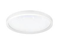 Eglo connect.z Plafonnier LED connectée Montemorelos-Z, lampe de plafond effet cristal contrôlable par application et commande vocale Alexa, blanc chaud - froid, RVB, spot dimmable en blanc, Ø 57 cm