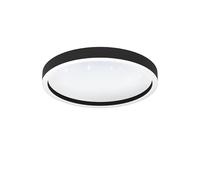Plafonnier connecté MONTEMORELOS-Z LED 17,8W en aluminium noir D420mm