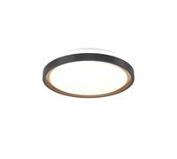 Eglo connect.z Plafonnier LED Maleramara-Z, ZigBee + Matter, contrôle app et vocal Alexa, lampe de plafond, blanc chaud-froid, RGB, dimmable, noir, or, blanc, Ø 35,7 cm