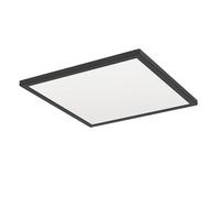 Eglo connect.z Smart Home Plafonnier LED de salle de bain Rovito-Z, ZigBee | app et commande vocale Alexa, blanc chaud-blanc froid, RGB, luminaire à intensité variable, noir, IP44, 39x39 cm