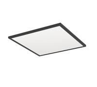 Eglo connect.z Smart Home plafonnier LED de salle de bain Rovito-Z, ZigBee, app et commande vocale Alexa, blanc chaud-blanc froid, RGB, luminaire à intensité variable, noir, IP44, 50x50 cm