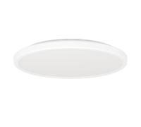 Eglo connect.z Smart Home Plafonnier LED de salle de bain Rovito-Z, ZigBee, app et commande vocale Alexa, blanc chaud-blanc froid, RGB, plafonnier à intensité variable, blanc, IP44, Ø 30 cm