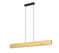 Eglo connect.z Suspension luminaire LED connectée Anchorena-Z, lampe suspendue ZigBee, FSC100HB, app et commande vocale Alexa, blanc chaud - froid, RGB, lustre en bois, dimmable