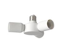 Eglo Rueda 98277 Répartiteur 3 en 1 E27 en Plastique Blanc, Convertisseur de Socle, 1 Ampoule à 3 Ampoules, Accessoire Pour Éclairage Plus Clair, Douille E27, Douille 98277