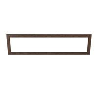 EGLO Encadrement décoratif pour plafonnier Salobrena 120 x 30 cm | accessoire rectangulaire en bois foncé pour panneau LED
