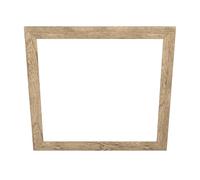 Eglo Encadrement décoratif pour plafonnier Salobrena 60 x 60 cm, accessoire | carré en bois clair flammé pour panneau LED