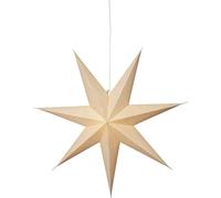 EGLO Étoile de Noël à suspendre Cotton, décoration de Noël étoile | éclairage de Noël, papier beige