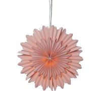 EGLO Étoile de Noël pour intérieur, étoile décorative en papier à | suspendre, décoration de fenêtre rose, étoile de l’Avent 3D, déco murale salon, Ø 50 cm