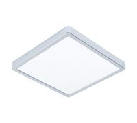 Eglo Fueva 5, Plafonnier LED avec protection IP44, pour salle de bain/cuisine/chambre, 28,5x28,5x3 cm, plastique, chrome (99269)