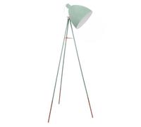 Eglo Lampadaire à trois pieds DUNDEE, lampe de sol à flamme vintage, lampe sur pied en acier, couleur : noir, douille : E27, interrupteur à tirage inclus