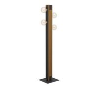 Eglo Lampadaire Layham, lampadaire 4 flammes vintage, industriel, rétro, en