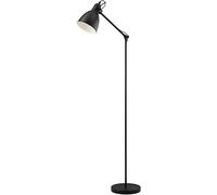 Lampadaire PRIDDY E27 1X40W en acier noir et blanc 0x0x1370mm