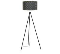 Plafonnier FRADELO 1 LED 46,5W en acier noir 520x520x95mm