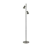 EGLO Lampadaire Taschin, lampe sur pied 2 flammes style industriel, moderne