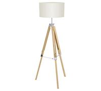 Eglo Lampadaire trépied Lantada, lampe à poser vintage, luminaire salon sur