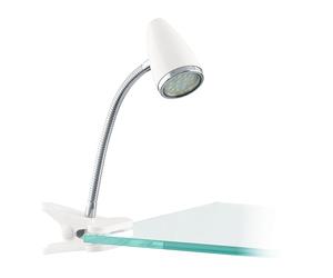 Eglo Lampe de bureau LED à pince Riccio 1, luminaire tactile sans fil