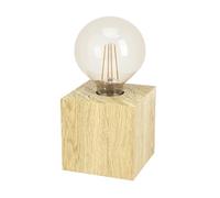 Lampe à poser PR2 E27 1X40W en bois marron 95x95x95mm