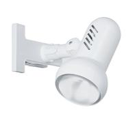 Eglo Lampe de lecture à pince Manhattan, lampe de chevet à clip, luminaire à clipser pour lit et table de bureau, spot flexible en métal et plastique blanc, douille E27