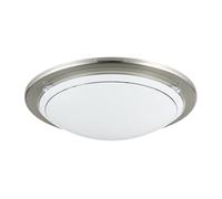 Applique plafond PLANET 1 E27 en métal et verre blanc satiné