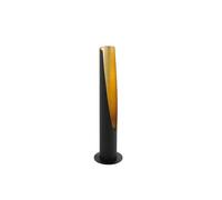 Eglo Lampe à poser BARBOTTO – tige en acier, noir et or, douille GU10, interrupteur