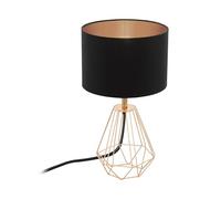 Eglo Lampe de table CARLTON 2 E14 Acier cuivre 1x60W D165mm Cuivre