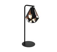 EGLO Lampe de table Carlton 4, lampe vintage 1 flamme, lampe de chevet en