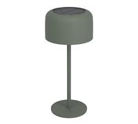 Eglo Lampe de table extérieure solaire sans fil Roccanova, pour balcon et | jardin, luminaire LED à poser rechargeable tactile, à intensité variable, acier vert, blanc chaud, IP44