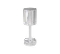 Eglo Lampe de table LED sans fil Lucignano, luminaire intérieur à poser | avec abat-jour, changement de couleur RGB, plastique transparent, tactile, rechargeable USB