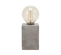 Eglo Lampe de table Prestwick, lampe de table 1 flamme vintage, industrielle, rétro, lampe de chevet en béton gris, lampe avec interrupteur, prise E27