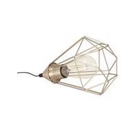 Eglo lampe de table Tarbes, lampe de chevet vintage au design rétro, luminaire en acier, couleur cuivre, noir, douille E27