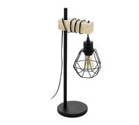 Eglo Lampe de table Townshend 5, lampe de chevet style industriel et rétro