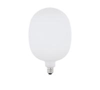 Eglo Lampe LED E27 dimmable, Big Size, ampoule ovale de très grande taille en verre blanc opale, 4,5 watts (correspond à 40 watts), 470 lumens, blanc chaud, 2700 Kelvin, E170, Ø 17 cm