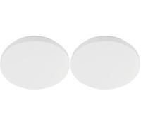 Eglo Lampe murale PLANET 1, applique murale intérieure en acier et verre, lampe pour salon et couloir en blanc et clair, douille E27