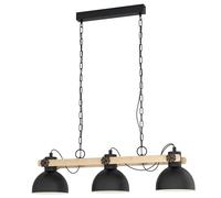 EGLO lampe pendante Lubenham, lampe pendante vintage à 3 flammes en design