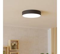 Eglo Lampe Plafond LED Smart Noire Ø39cm 15W RGBTW Bluetooth ZigBee App
