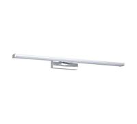 Eglo Lampe pour miroir LED Galenzana-E, applique murale, éclairage salle de bains, lumière coiffeuse maquillage, réglette en métal aspect chromé, blanc neutre, IP44