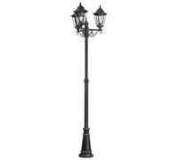 Eglo Lampe sur pied extérieure Navedo, lampe extérieure à 3 flammes
